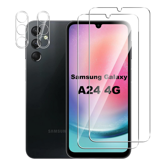 Infostyle zaščitno steklo in zaščita kamere 2+2 Effcotuo za Samsung Galaxy A24 4G