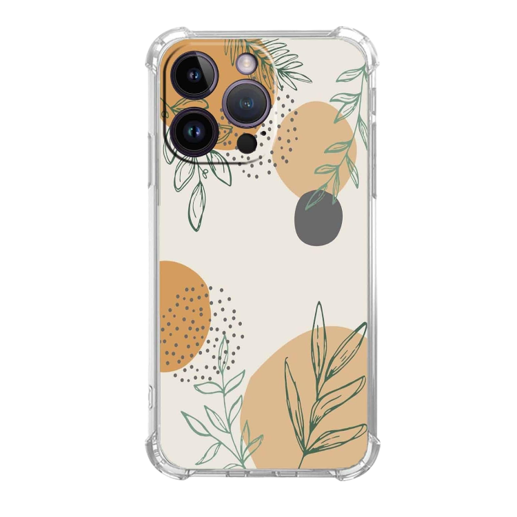 Ovitek za telefon "Green Leaf" za iPhone 11 – Infostyle – Bež / TPU silikon