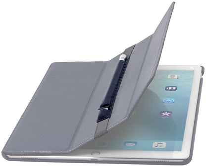 StilGut Apple Pencil Holder for iPad Pro 12.9” – Leather Holder with USB Adapter Compartment