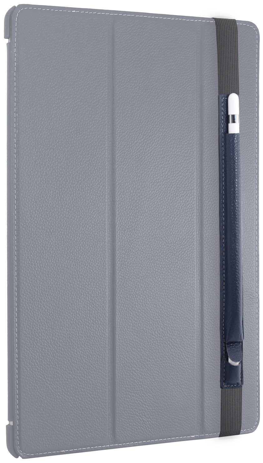 StilGut Apple Pencil Holder for iPad Pro 12.9” – Leather Holder with USB Adapter Compartment