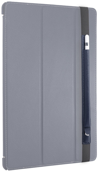 StilGut Apple Pencil Holder for iPad Pro 12.9” – Leather Holder with USB Adapter Compartment