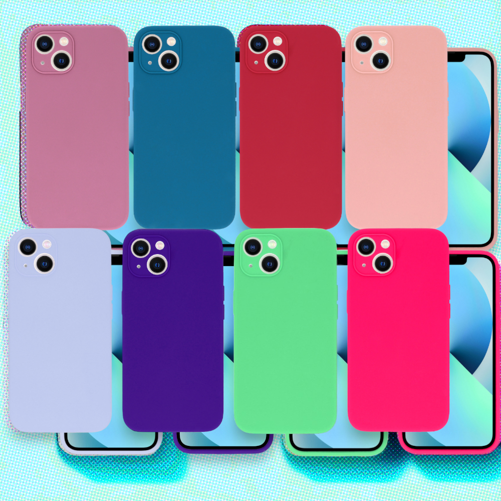 Silikonski ovitek "Lite" za iPhone 14 Plus – Vennus – Temno roza / Silikon