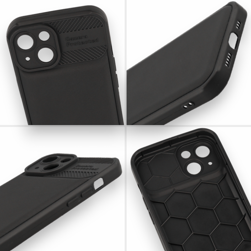 Silikonski ovitek "Camera Protected" za Xiaomi Redmi Note 12 Pro Plus - črna – Infostyle