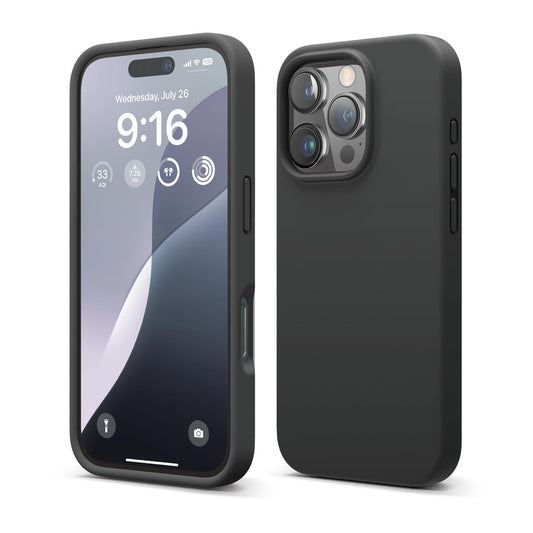 Elago silikonski ovitek za iPhone 16 Pro črna