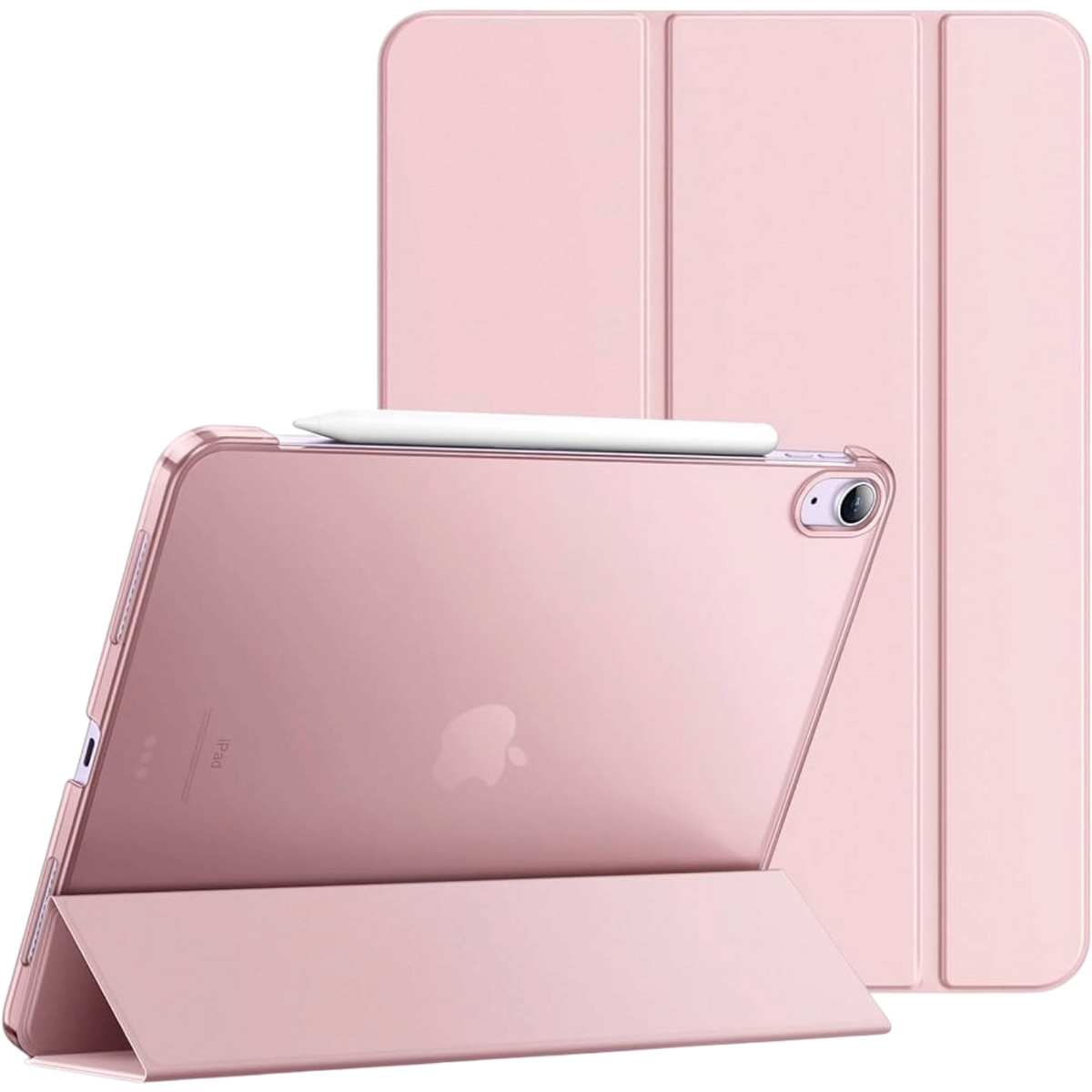 JETech Translucent Case for iPad Air 5/6/9.7" (2017/2018) – Pink/Lilac