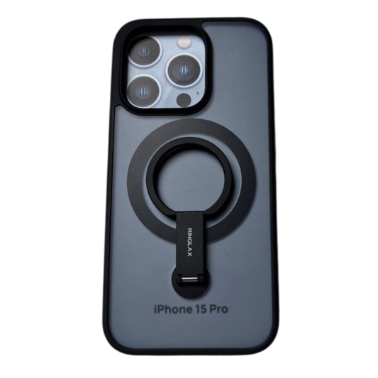 JSAUX MagSafe ovitek s stojalom za iPhone 15 Pro moder zaščitni etui z vgrajenim stojalom