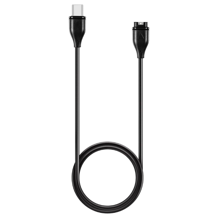 Polnilni in podatkovni kabel za uro "Tactical" Garmin Fenix 5/6/7/8, Tactix 8, USB-C – Črna