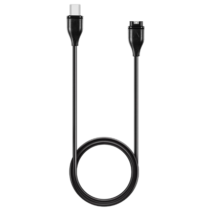 Polnilni in podatkovni kabel za uro "Tactical" Garmin Fenix 5/6/7/8, Tactix 8, USB-C – Črna