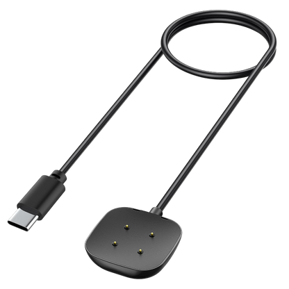 Polnilni kabel za uro "Mugust" Fitbit Sense/Sense 2, 50cm – Črna