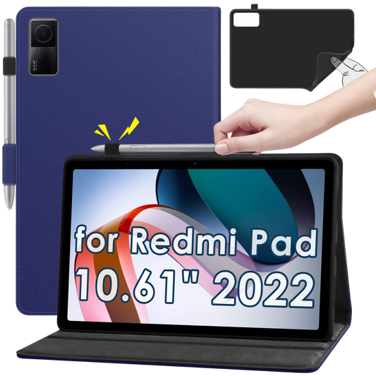 KATUMO maskica za Xiaomi Redmi Pad 10.61 (2022) – tanka preklopna futrola s držačem za olovku, plava