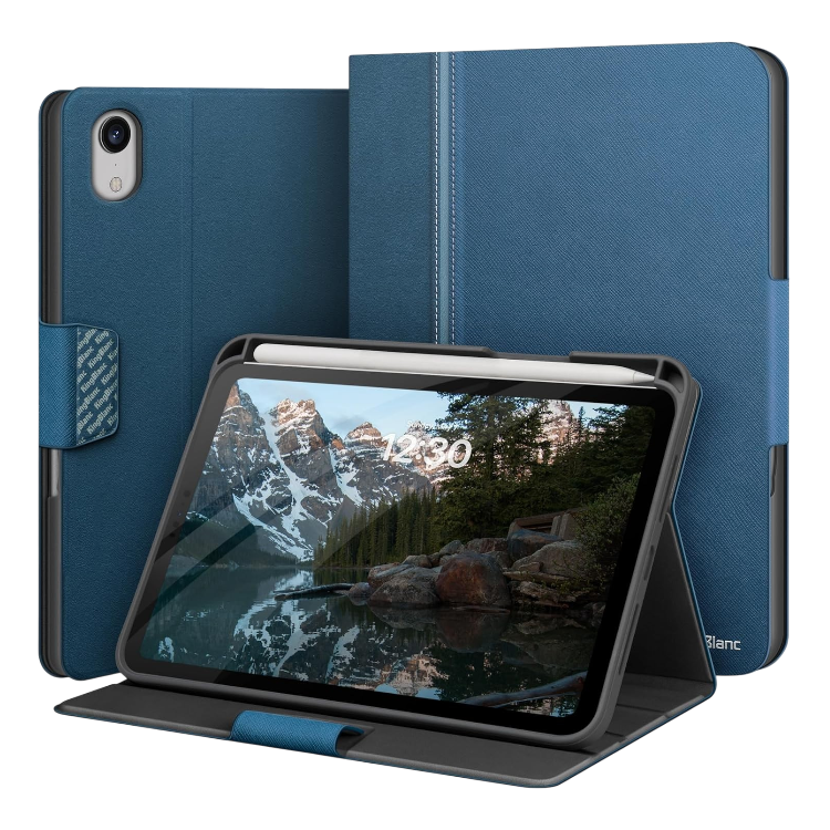 Ovitek za tablico "KingBlanc" iPad Mini (A17 Pro, model 2024, 7. gen.) / Mini 6 (model 2021, 6. gen.), 8.3" – Modra / PC