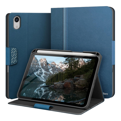 Ovitek za tablico "KingBlanc" iPad Mini (A17 Pro, model 2024, 7. gen.) / Mini 6 (model 2021, 6. gen.), 8.3" – Modra / PC