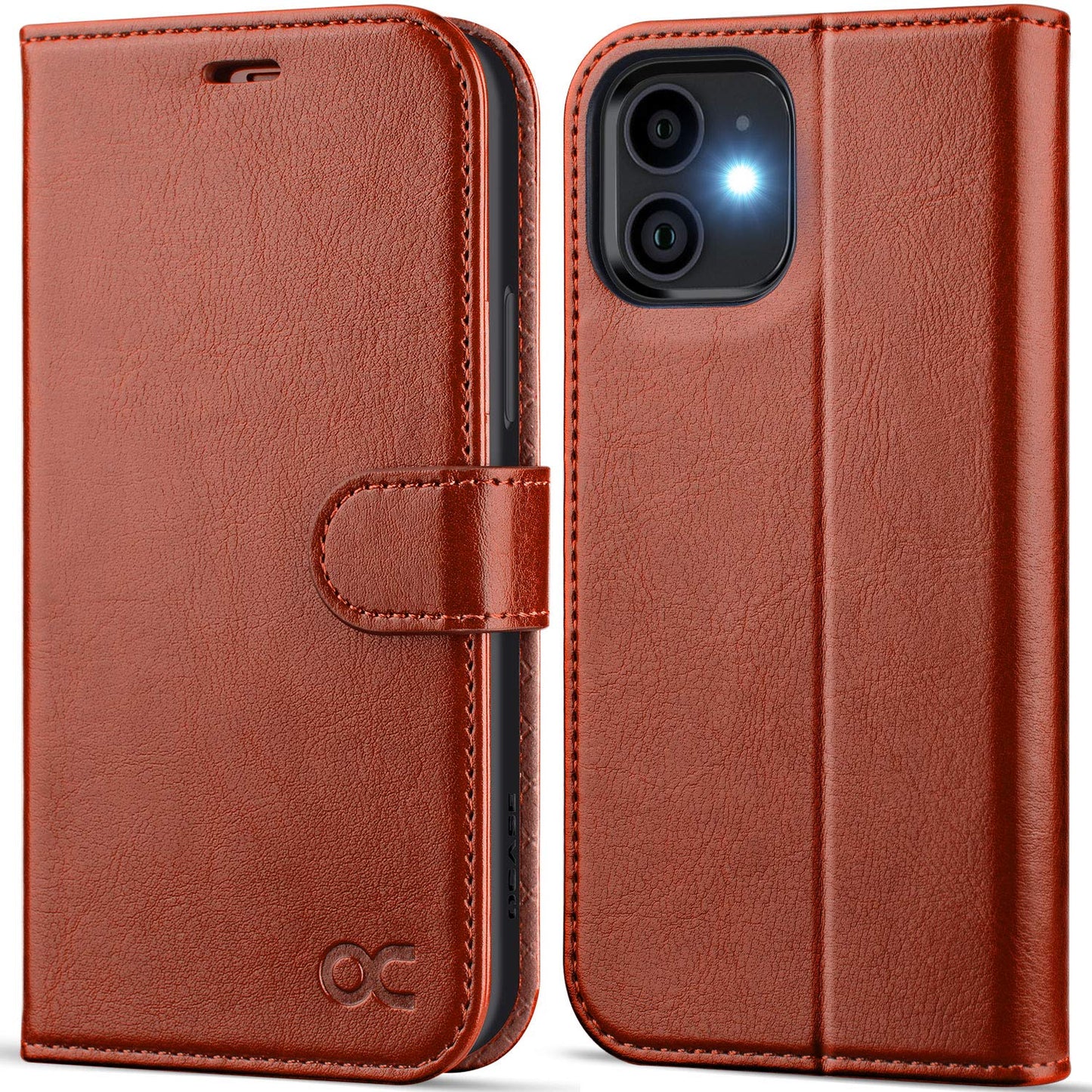 OCASE preklopna torbica iPhone 12 12 Pro rjava