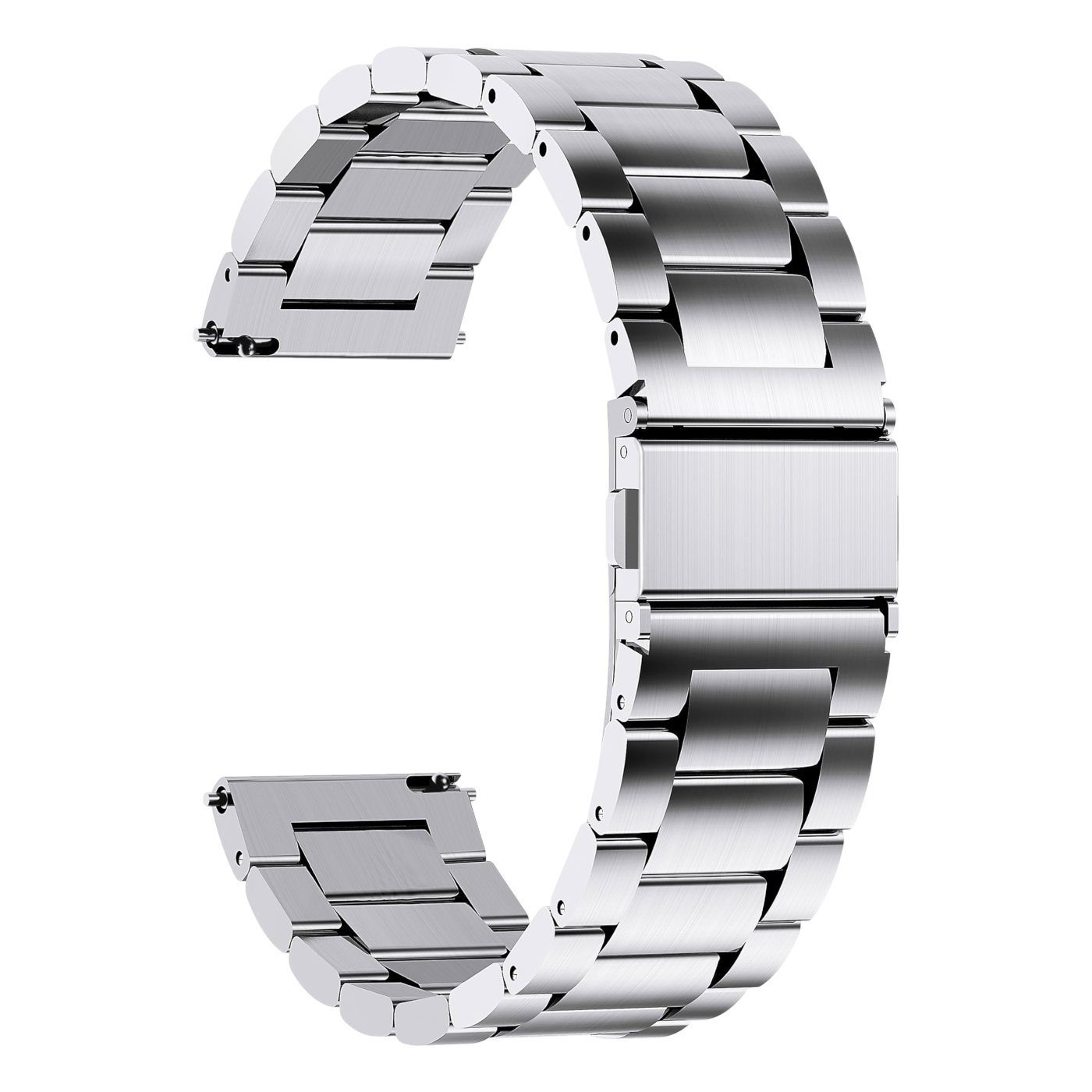 Kovinski pas za Apple Watch 41 40 38 mm SE Series 9 8 7 6 5 4 3 2 1 srebrn