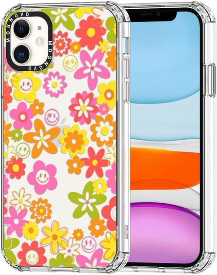 MOSNOVO ovitek za iPhone 15 Plus – 70s Bold Flower