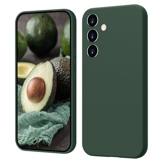 ElestBela Silicone Case for Samsung Galaxy S24 Plus 5G - Dark Green Slim Case