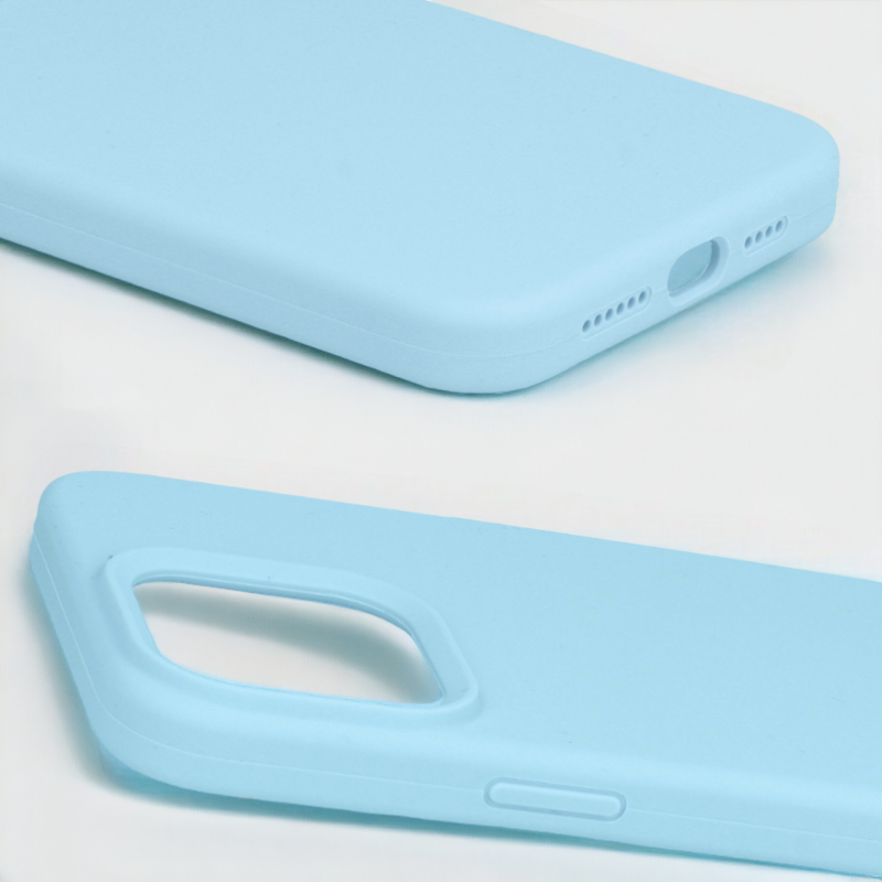 Silikonski ovitek "Soft Lite" za iPhone 15 Pro Max – Infostyle – Svetlo oranžna / Silikon