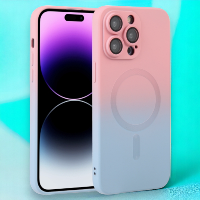 Silikonski ovitek "Rainbow Mag" s tehnologijo MagSafe za iPhone 14 Pro – Infostyle