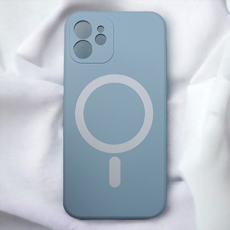 Silikonski ovitek "MagColor" s tehnologijo MagSafe za iPhone 12 Pro – Infostyle – Svetlo modra / TPU silikon