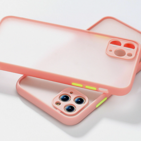 Ovitek "View" za iPhone 14 Plus – Infostyle – Svetlo roza / PC + TPU silikon