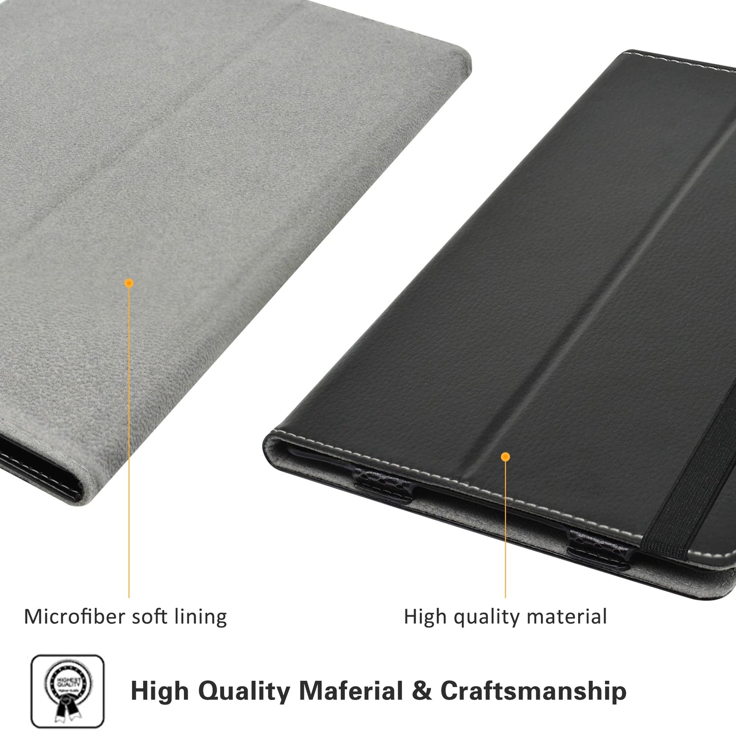 Ovitek za Blackview Tab 6 8" – tanek flip etui s stojalom, črn