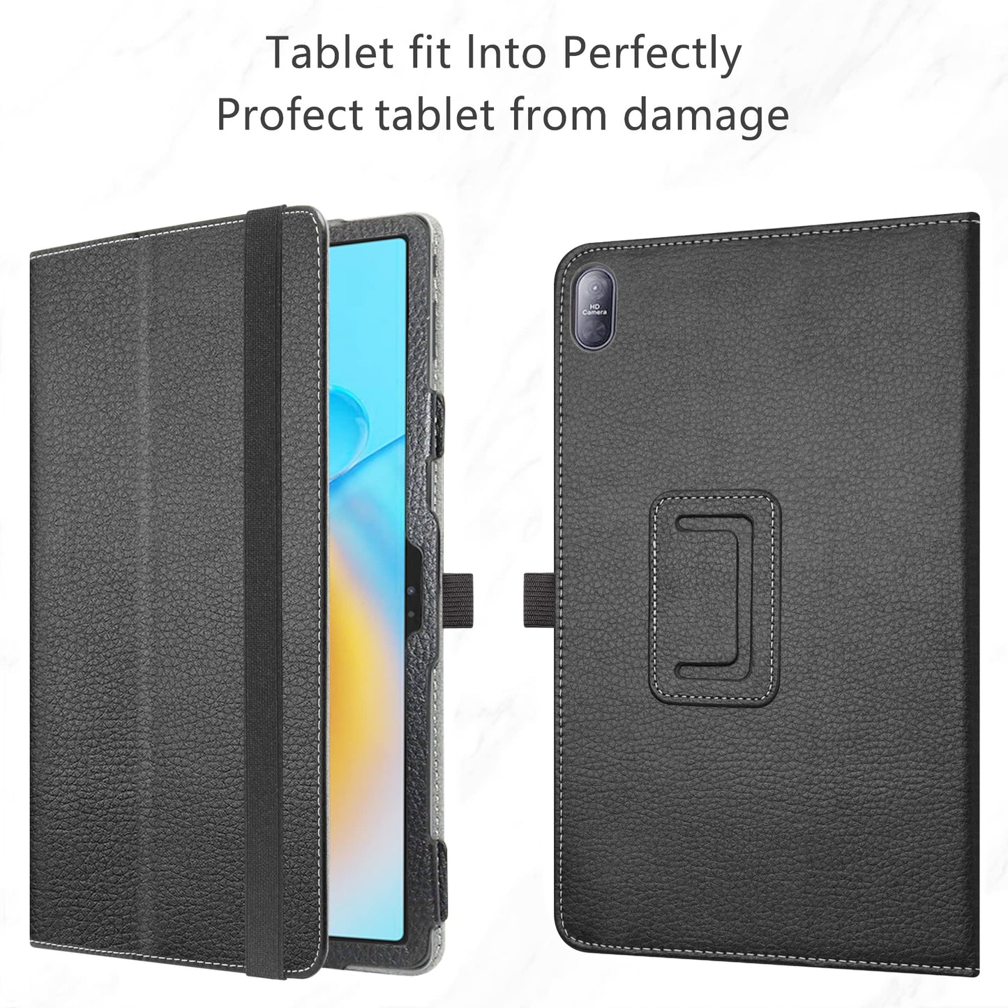 Ovitek za Blackview Tab 6 8" – tanek flip etui s stojalom, črn