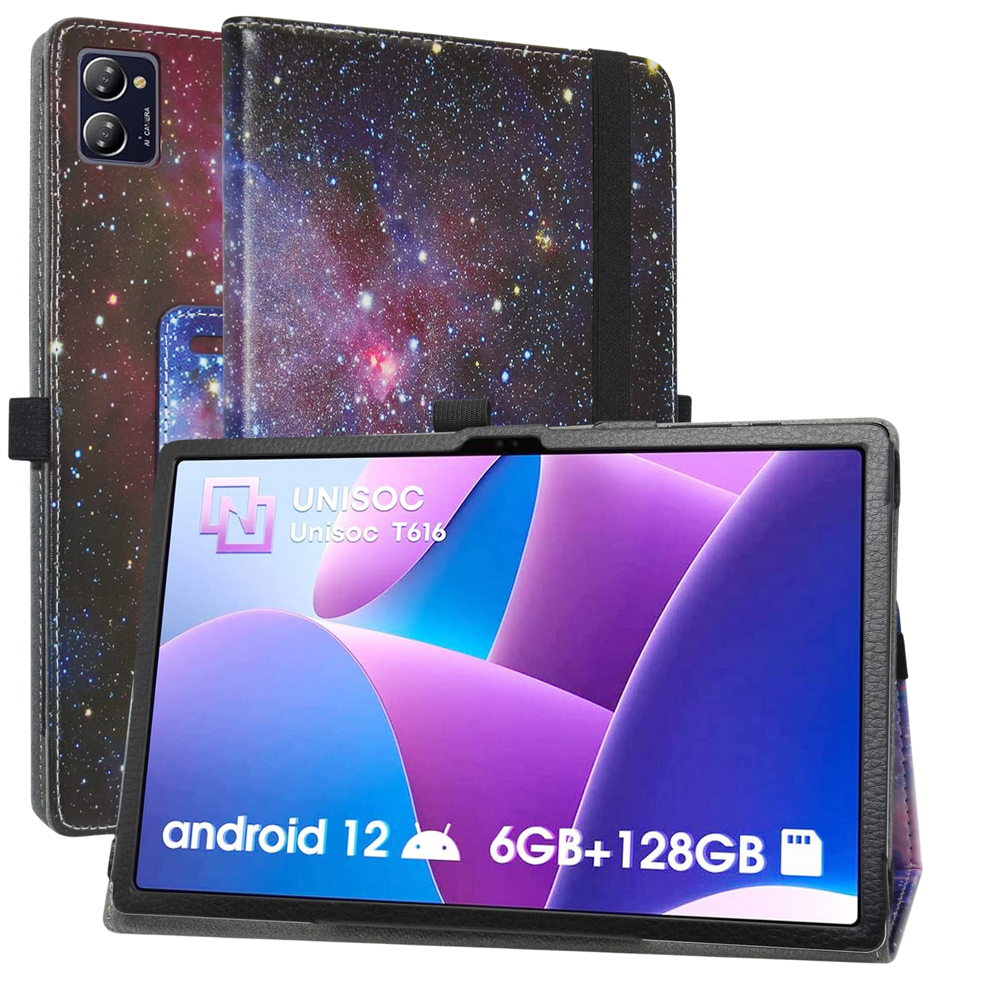 Ovitek za CHUWI HiPad XPro 10.51″ – tanek flip etui s stojalom, Vesolje