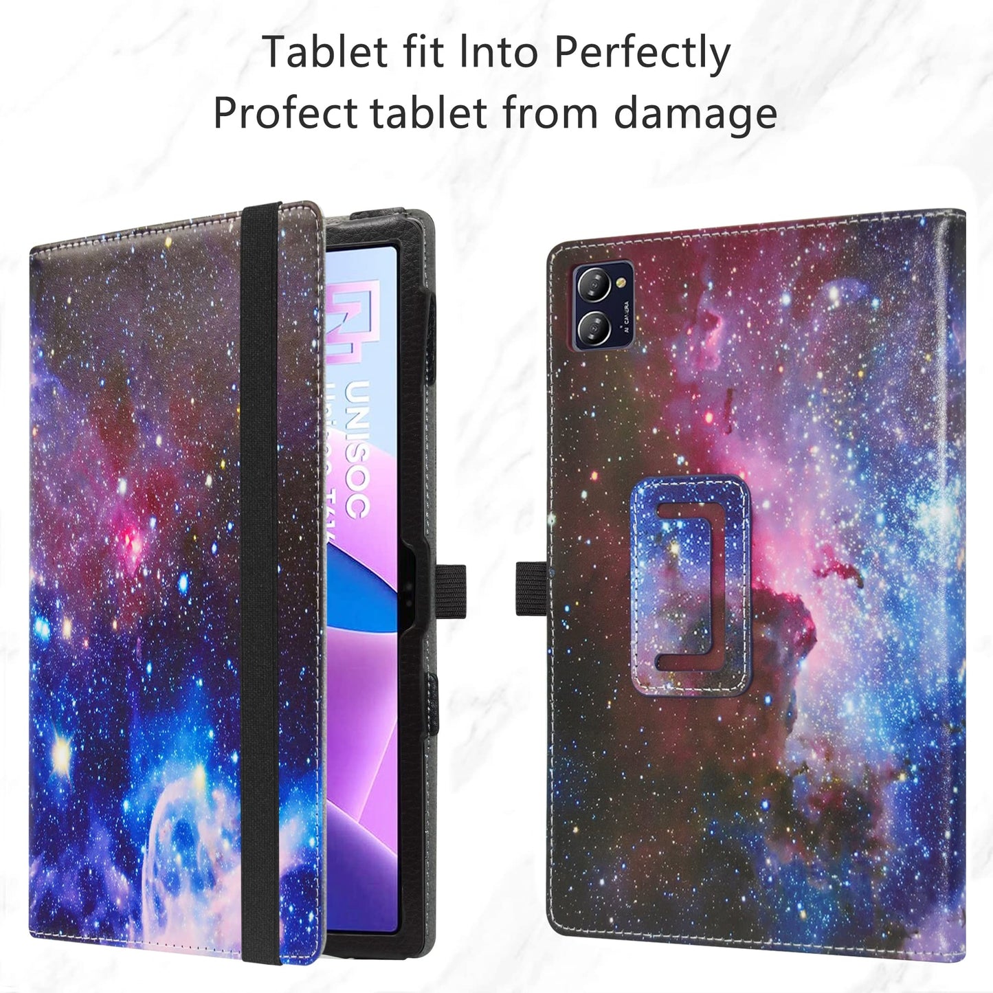 Ovitek za CHUWI HiPad XPro 10.51″ – tanek flip etui s stojalom, Vesolje