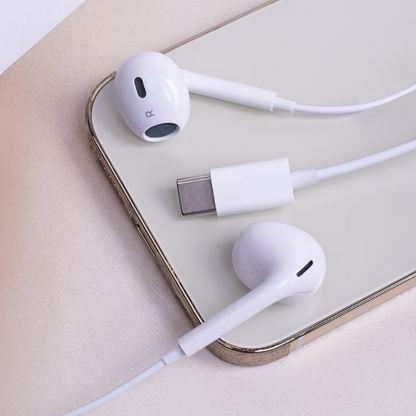 Maxlife MXEP‑04 USB‑C slušalke za poslušanje glasbe in klice - white1