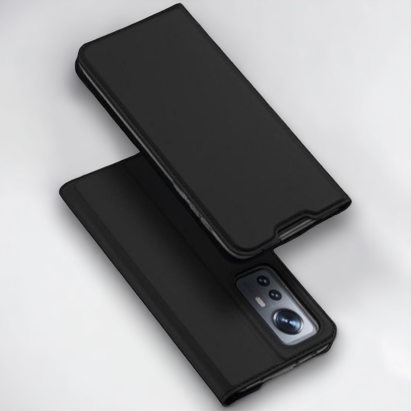 Premium preklopna torbica "SKIN Pro" za Xiaomi Mi 12X – Dux Ducis – Temno modra / Umetno usnje + TPU silikon