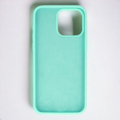 Silikonski ovitek "Soft Lite" za iPhone 15 Pro Max – Infostyle – Svetlo zelena / Silikon