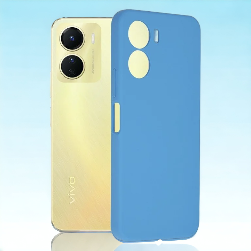 Silikonski ovitek "Soft Edge" za Vivo Y16 – Techsuit – Črna / TPU silikon