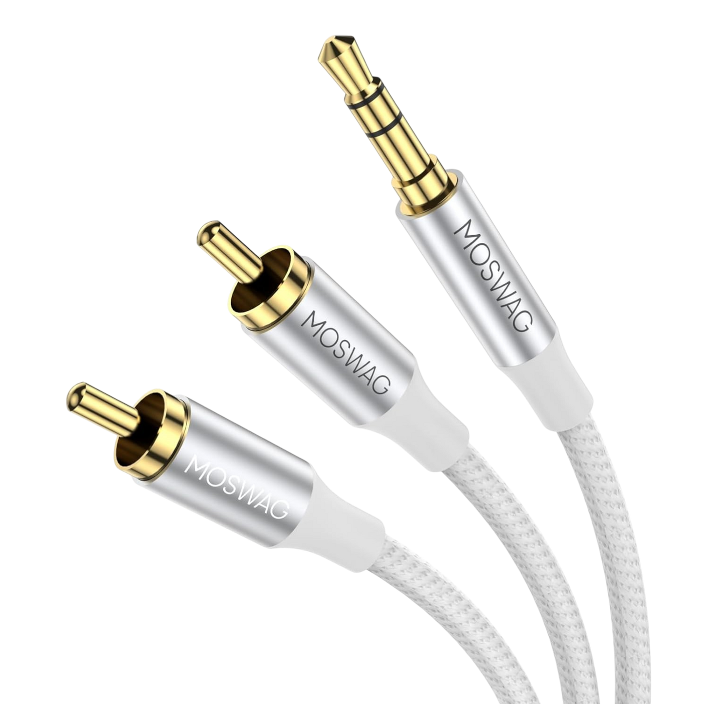Avdio kabel "Moswag" 3,5mm v 2 RCA, 10m