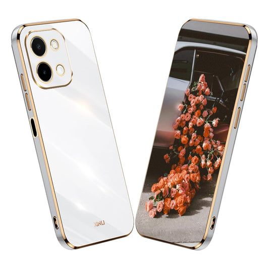 Gold silikonski ovitek Vivo Y28 4G bela