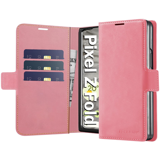 Neivi ovitek za Google Pixel Fold – premium flip etui z magnetom, roza