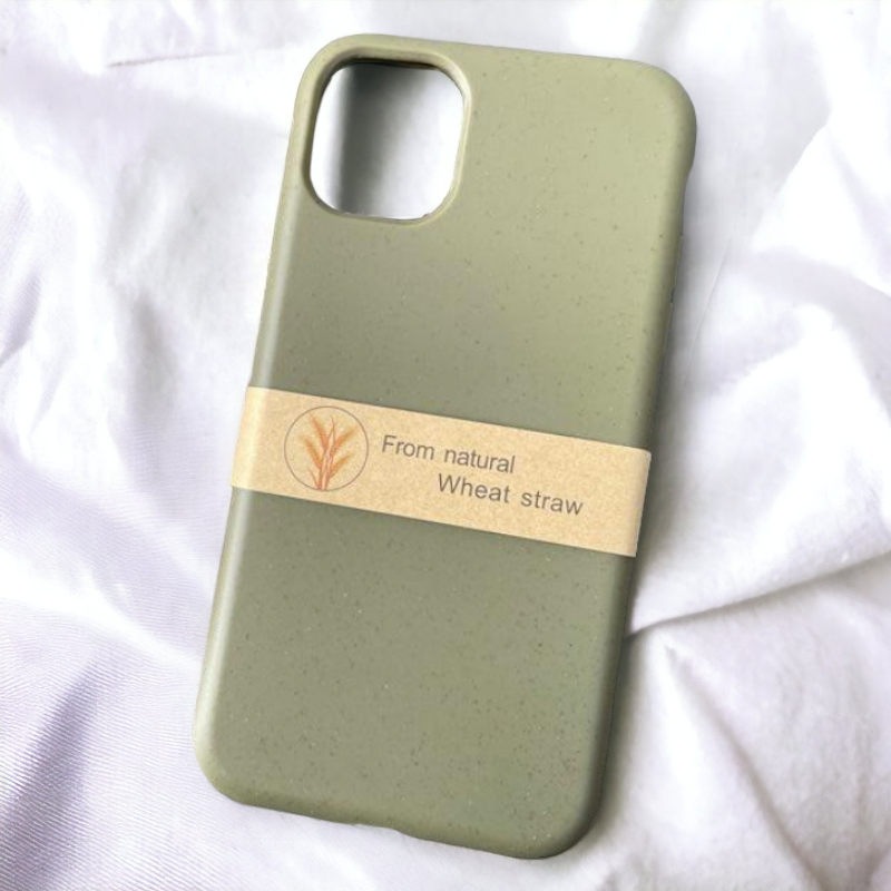 Ovitek iz naravnega materiala "Natural" za iPhone 13/14/15 – Infostyle – Temno modra / EKO