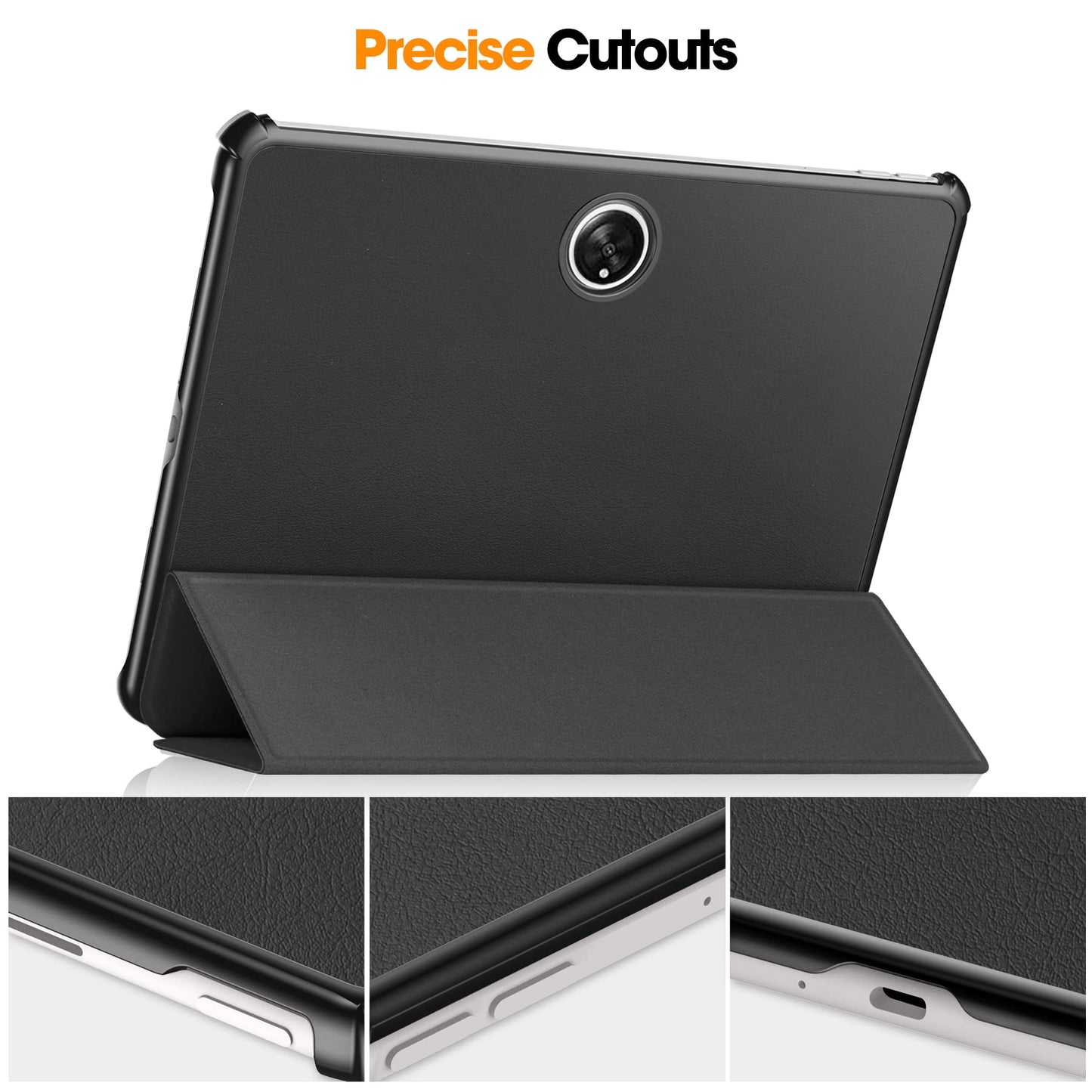 Maska za OPPO Pad 2 (2023) 11.61″ – tanka preklopna futrola sa stalkom, crna