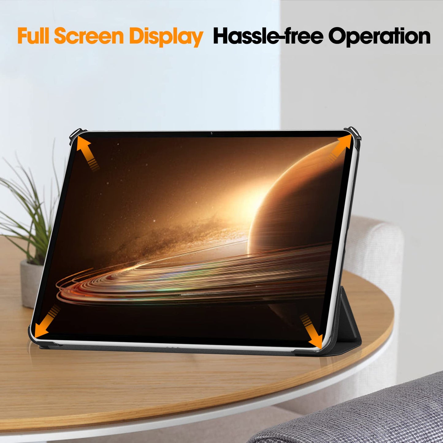 Maska za OPPO Pad 2 (2023) 11.61″ – tanka preklopna futrola sa stalkom, crna