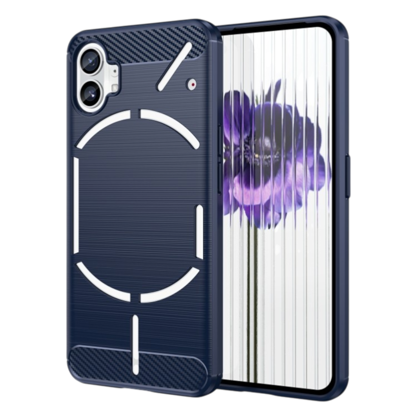 Ovitek carbon za Nothing Phone 1 modra zaščitni etui