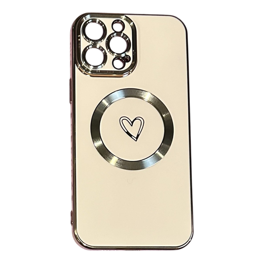 Ovitek Heart Mag z vrvico za iPhone 14 Pro Max roza zaščitni etui