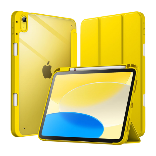 JETech ovitek za iPad 10 10,9 2022 z držalom za svinčnik rumena