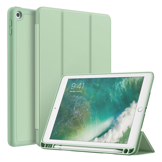 JETech ovitek za iPad 9.7 2017 2018 z držalom za svinčnik matcha zelena zaščitna torbica

