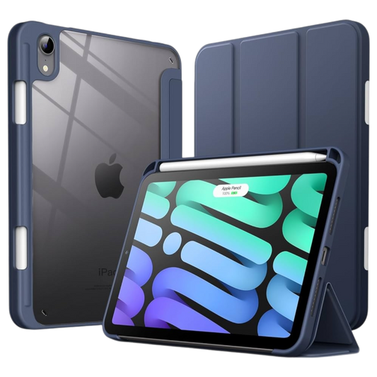 JETech ovitek za iPad Mini 6 8,3 2021 z držalom za svinčnik temno modra