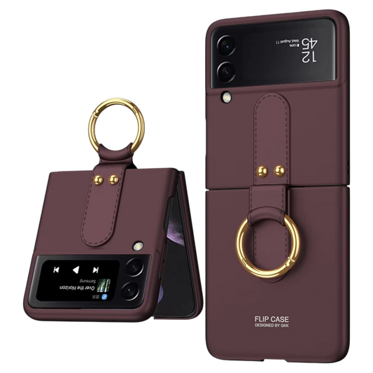 Magnetni ovitek bordo za Samsung Galaxy Z Flip4 – zaščitni etui