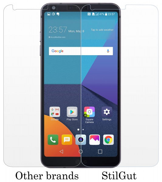 StilGut kaljeno zaštitno staklo za LG G6 – 9H, 2 komada, ultra prozirno zaštitno staklo