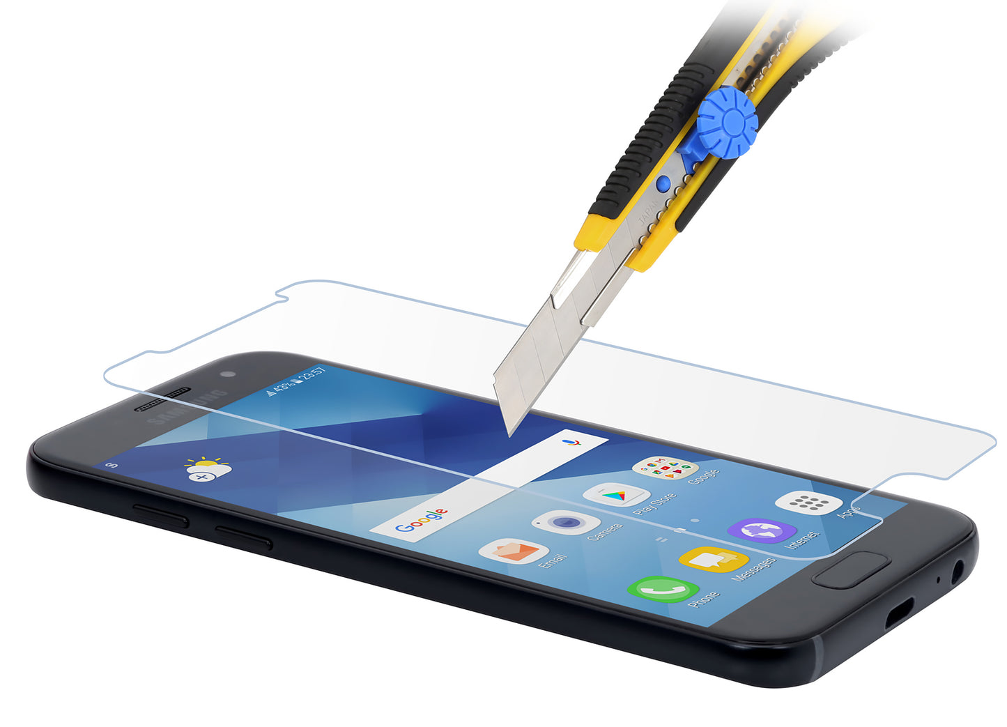 StilGut Tempered Glass Screen Protector for Samsung Galaxy A3 (2017) – 9H, 0.33mm, 2-pack