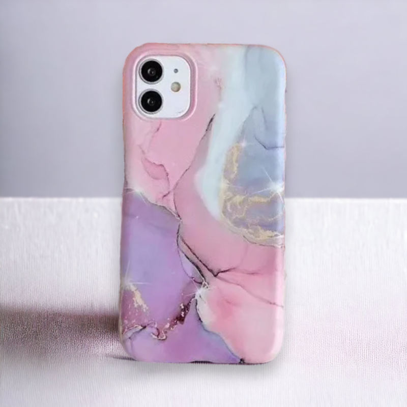 Silikonski ovitek "Marble" za iPhone 14 Plus/15 Plus – Infostyle