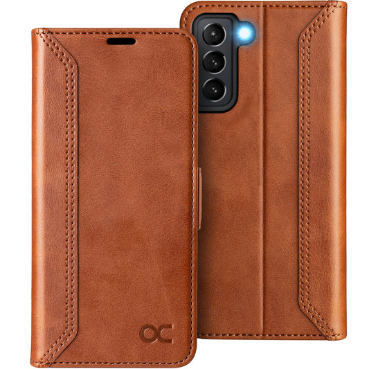 OCASE preklopna torbica Samsung Galaxy S21 5G rjava