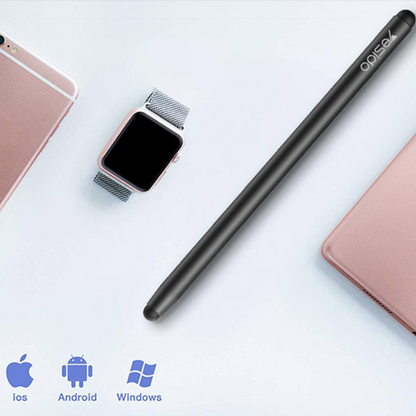 Univerzalno dvoglavo pisalo (Apple, Android, Windows) – Yesido – Črna