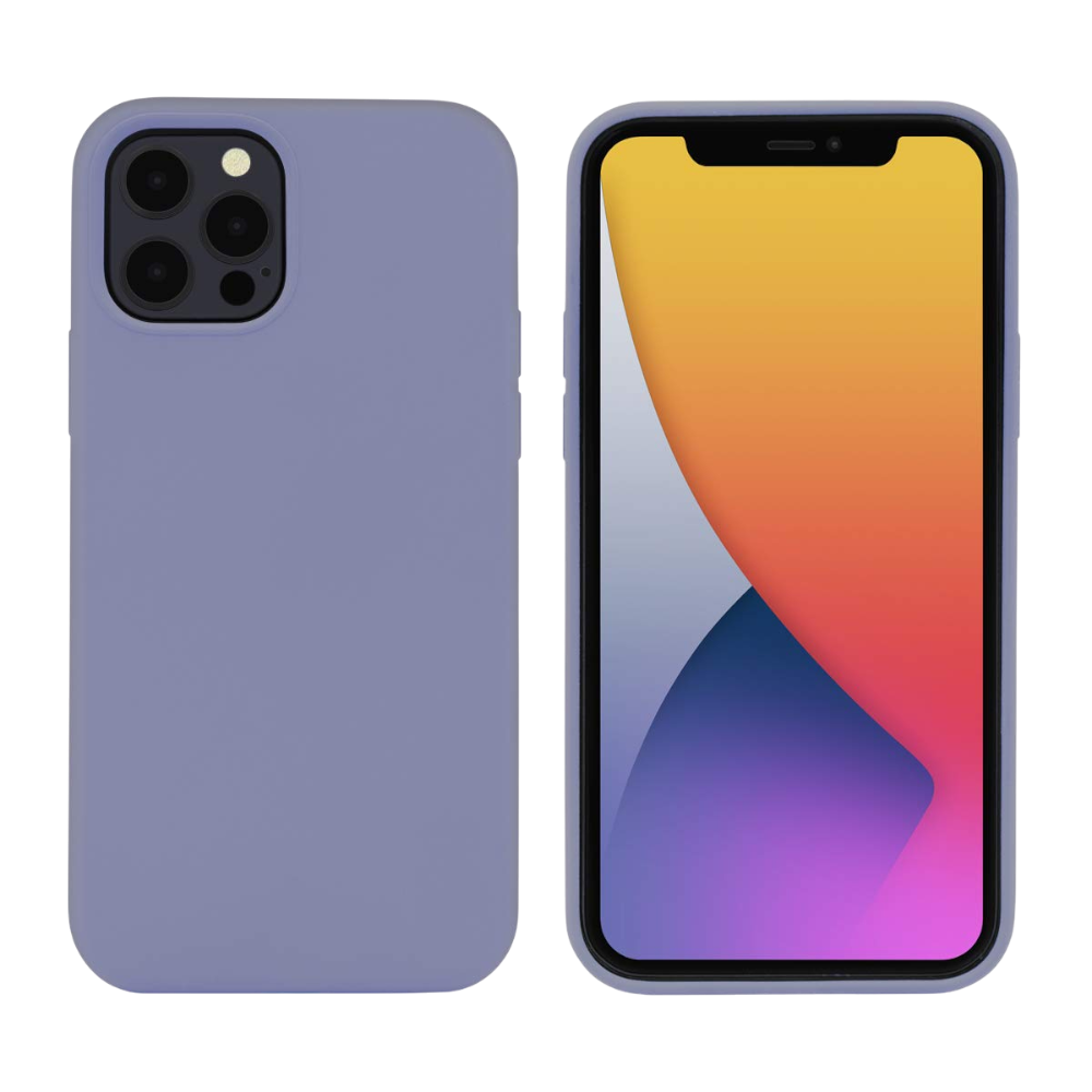 Peterong silikonski ovitek za iPhone 12 / 12 Pro v vijolični barvi